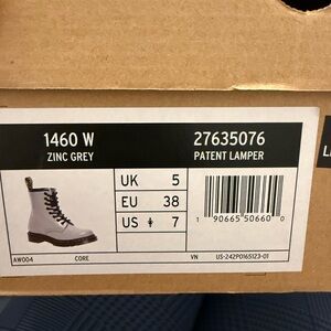 Dr. Martens 1460 W Zinc Grey Boots